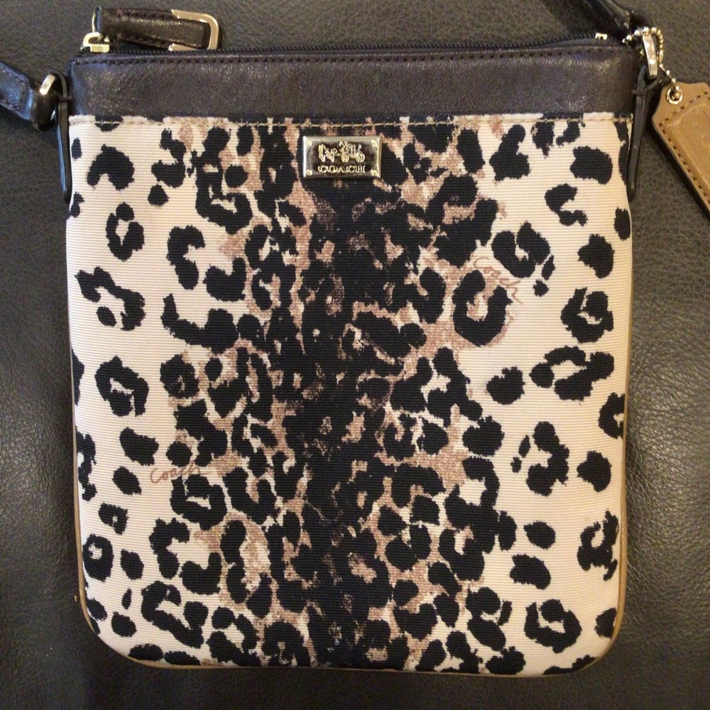 Coach Leopard Print Crossbody Bag